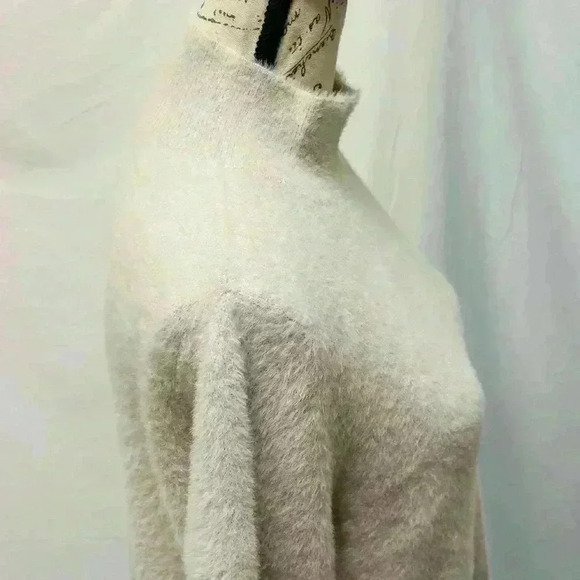 NWT Bailey 44 Cream Fuzzy Sweater Dress Size XL Long Sleeve - Picture 4 of 11